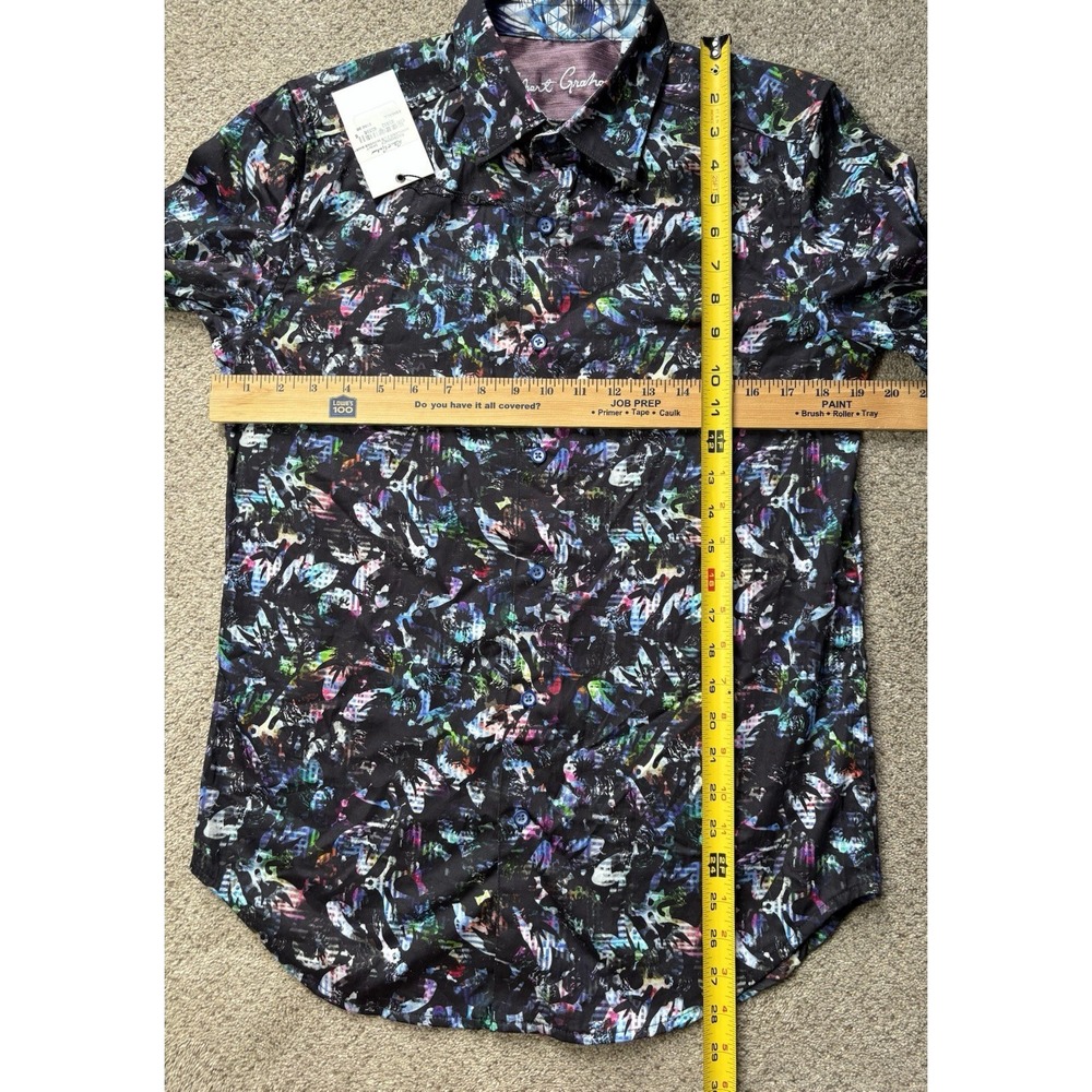 New Robert Graham Mens XS Highland 2 Long Sleeve Shirt Colorful Abstract Art - Picture 10 of 11